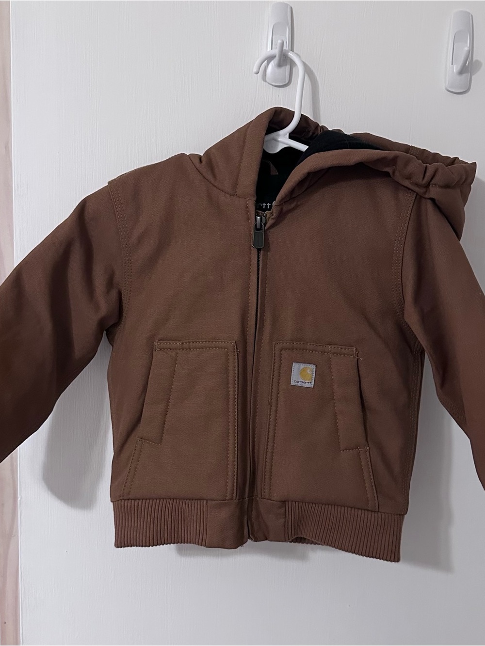 Carhartt Kids Brown Hooded Work Jacket